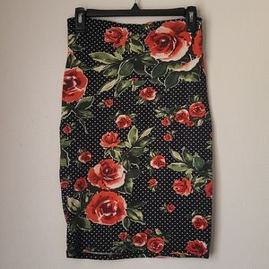 Maternity Rose Pencil Skirt